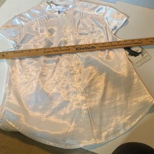 NWT Jaclyn Smith White Dressy Sleeveless Blouse